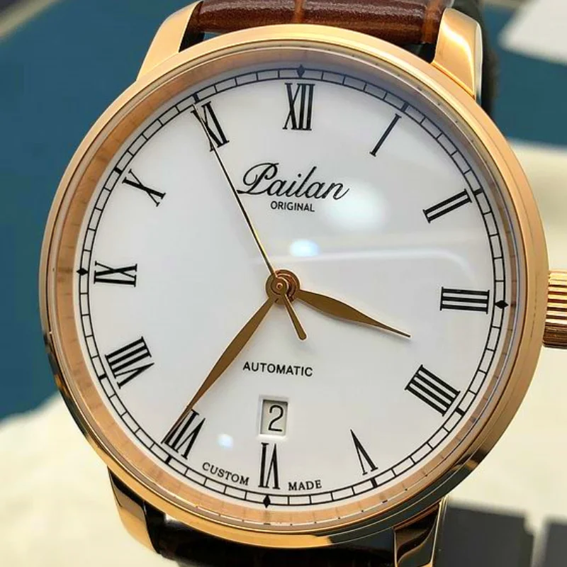 

Mens Watches Automatic Mechanical Waterproof Calendar Minimalism Business Men's Watch Pt5000 China Watch