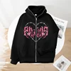 Zipper Hoodie with Design Sense, Small and Popular Spicy Girl Open Coat, Street Trendy Casual Coat, 2024 3