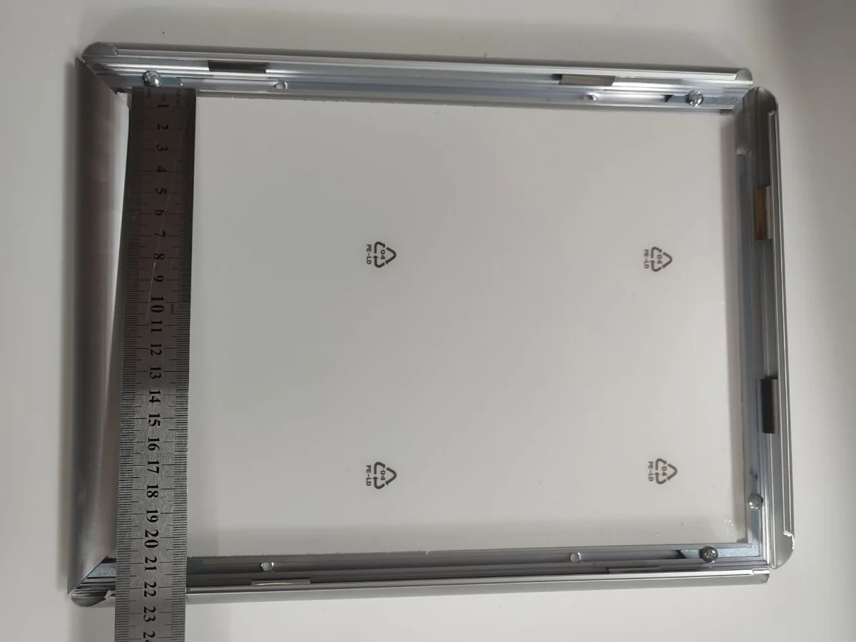Aluminum alloy advertising frame poster frame, front open design for changing content more conveniently and quickly