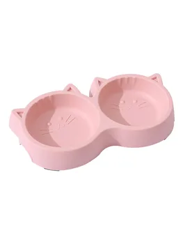 Cat Face Double Pet Bowl 1