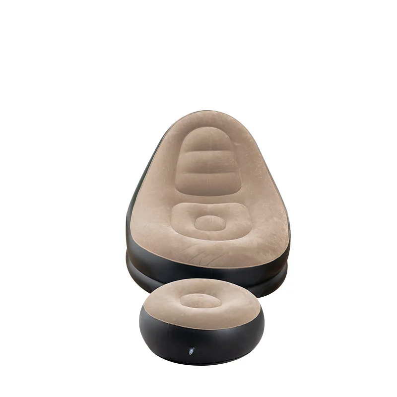 Big lazy inflatable sofa chair PVC recliner bean bag sofa portable unfilled recliner living room inflatable bed outdoor camping