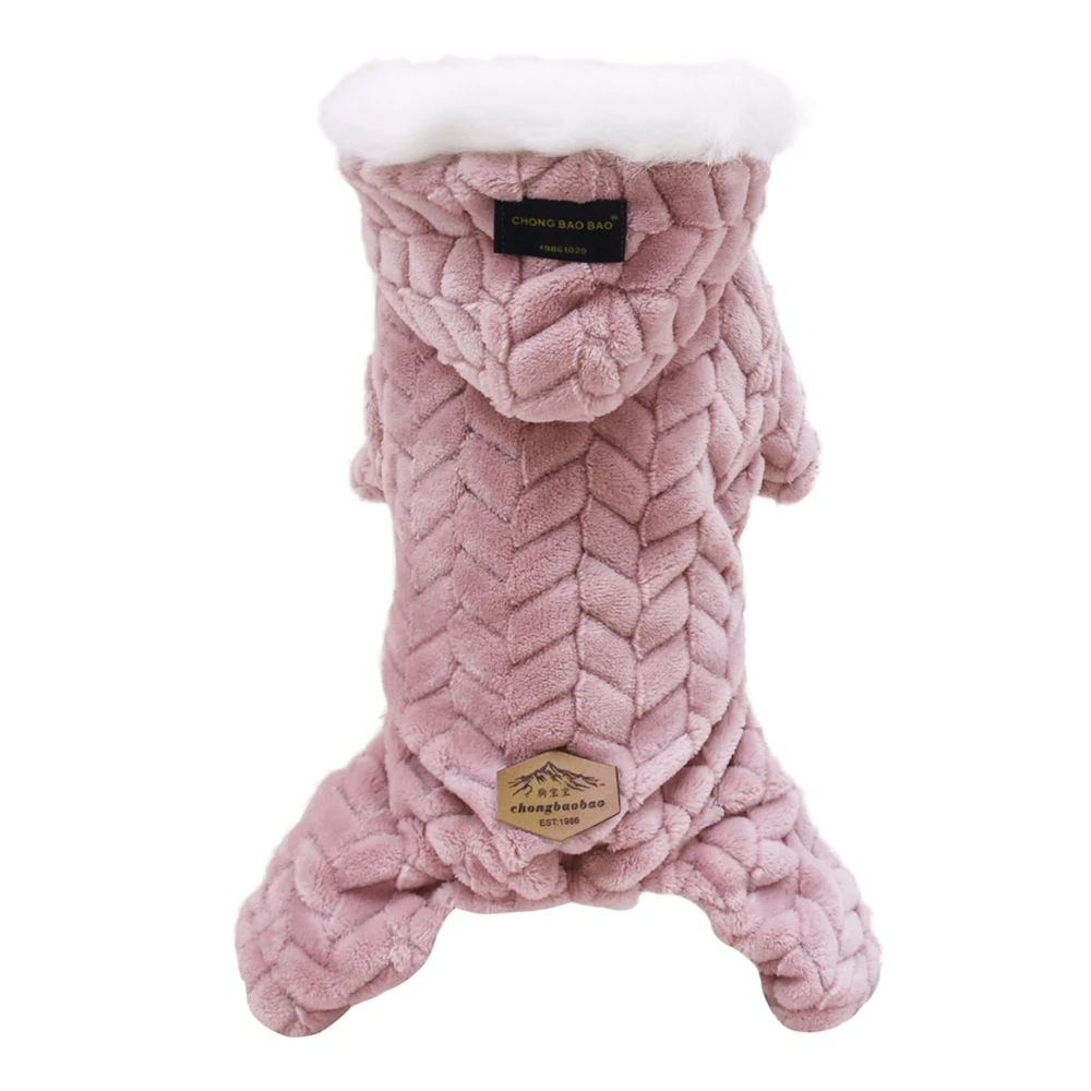 thumbnail image 1 of Ropa de invierno para perros pequeños y medianos, chaqueta de nieve para cachorros, abrigo polar cálido para cachorros, mono con capucha de piel para chihuahua, 1 of 5