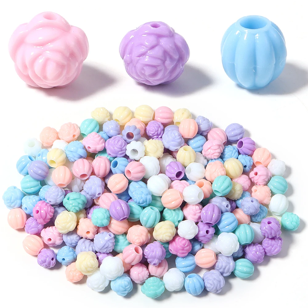 50-100Pcs 아크릴 비즈 나비 해양 동물 꽃 모양의 느슨한 스페이서 비즈 쥬얼리 만들기 DIY 팔찌 액세서리