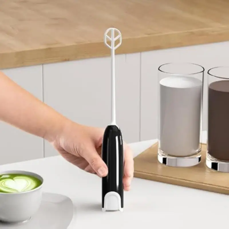 Drink Mixer Handheld Battery Operated UV Light Electric Whisk Frother 4000rpm Portable Intelligent Stirrers Electric For Coffee
