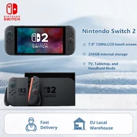 Nouvelle console de jeu Nintendo Switch 2 édition européenne NS2, console de jeu portable, écran tactile LCD de 7,9 pouces, stockage de 256 Go, design magnétique, fréquence d'images jusqu'à 120 ips, résolution 4K 1