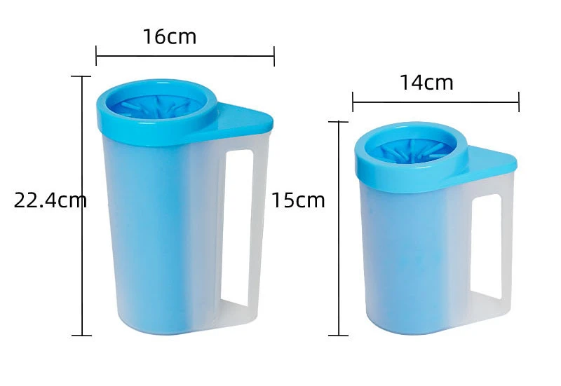 

Pet Cat and Dog Foot Wash Cup Dog PAWS Soft Clean Light Handle Foot Wash Machine