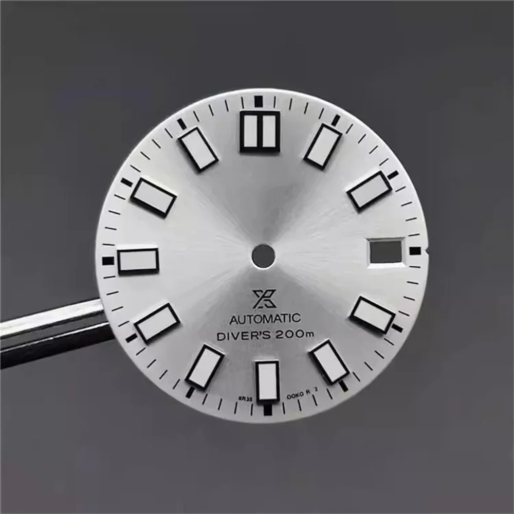 

C3 Strong Green Luminous 28.5mm Watch Dial for NH35 Movement Spare Parts Mechanical Watch Faces S Dial NEW DIY