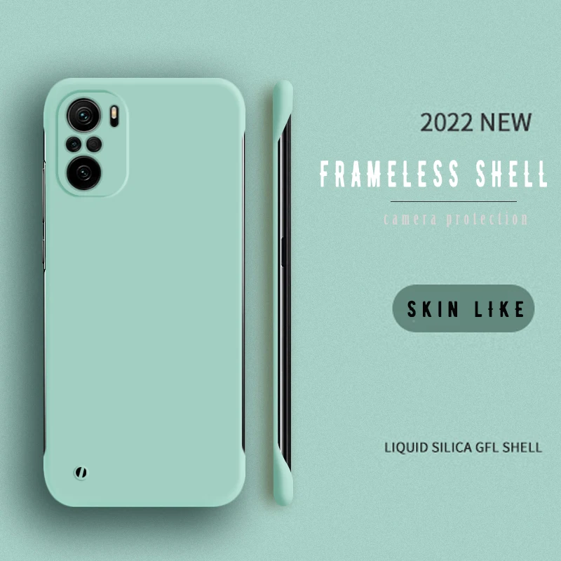 Einfache schlanke dünne Matte Handyhülle für XIAOMI Mi 12 11 Ultra 11T 9 9T 10 10S 10T Lite Pro Bumper Poco F3 Rimless Co_voghion.com