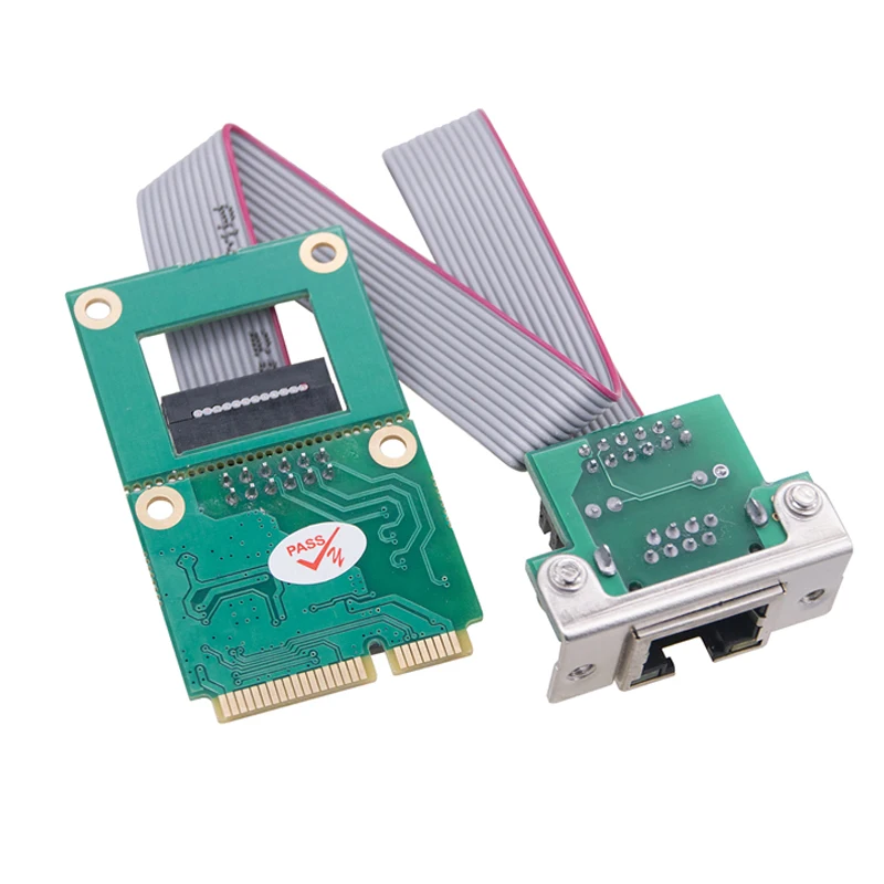 NEW Mini PCIE Gigabit Ethernet Network Adapter RTL8111H/RTL8111F Chip 10/100/1000Mbps Mini PCI Express to RJ45 COM Port Lan Card — view 4