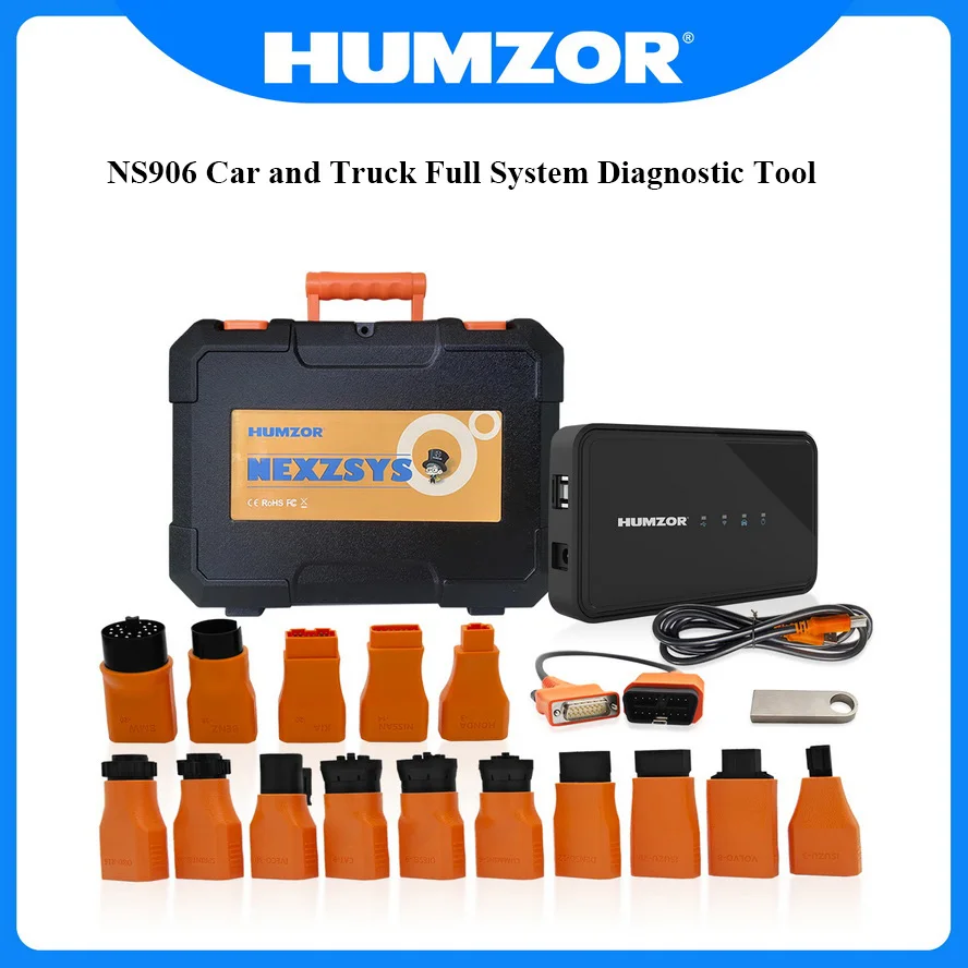 Humzor 차량 진단 도구, NS906 진단 스캐너, Windows 컴퓨터에 연결하는 자동차 및 트럭