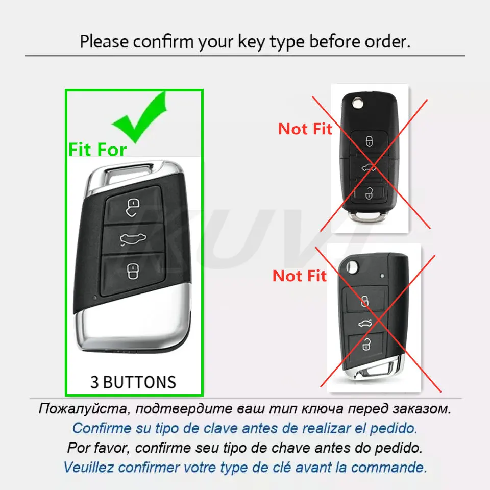TPU Car Key Case Cover Bag For VW Volkseagen Passat B8 Magotan For Skoda Superb A7 Kodiaq Seat Shell Fob key case cover key case car key shell