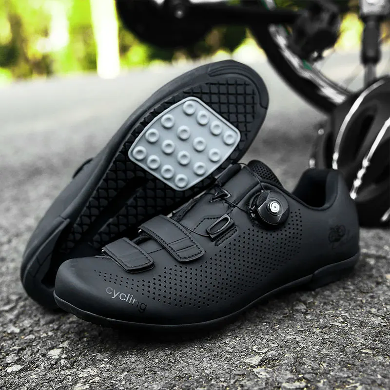 Cycling Shoes New Non-Locking Bicycle Sneakers Racing Road Cycling Shoes Breathable Men Professional Outdoor Athletic Sports Bike Shoes