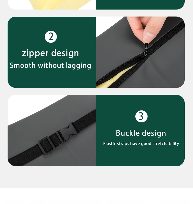 For ZEEKR 7X Leather neck pillow lumbar support Headrest cushion Fatigue relief