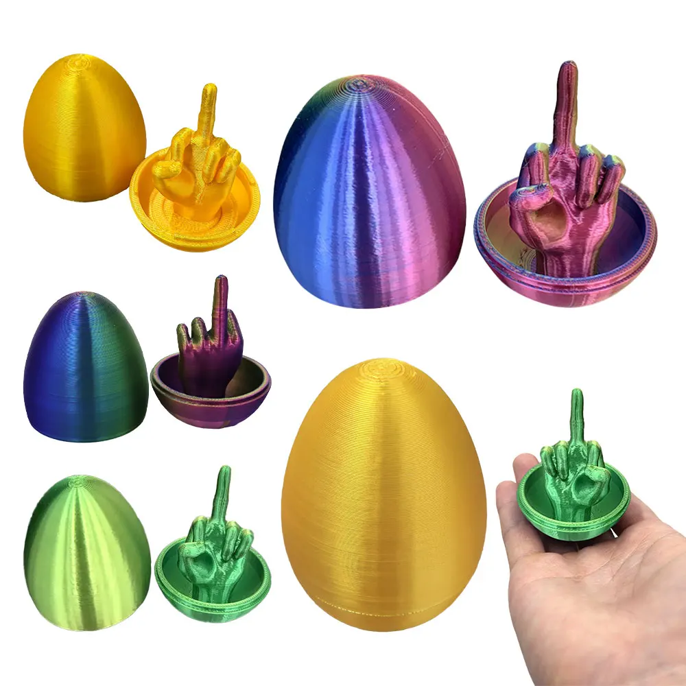 Desk Decoration Middle Finger Egg Box Fun Gag Gifts Birthday Gift Toys Supplies