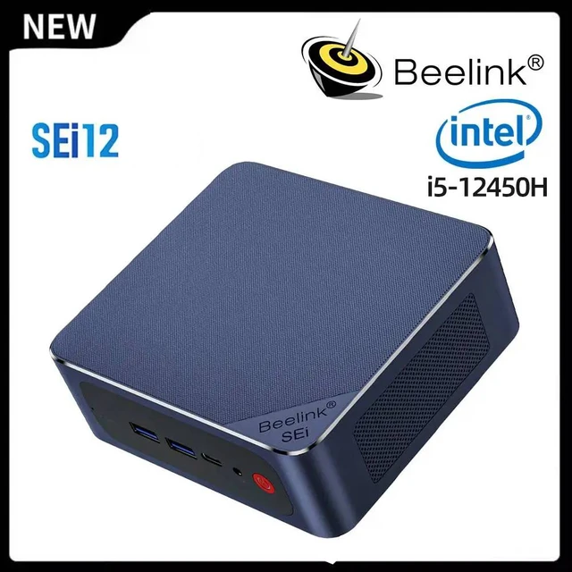 Beelink Intel Core i5-12450H 12th Gen SEi12 Mini PC DDR4 SSD Wifi6