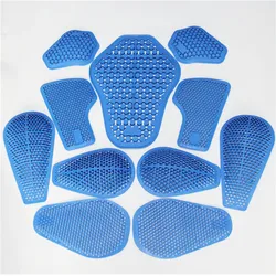 Riding protect Gear CE Insert Armor Knee Hip Protector Pads Motorcycle Pants Replacement Silica Gel (2 X Knee Pads+2 X Hip Pads)
