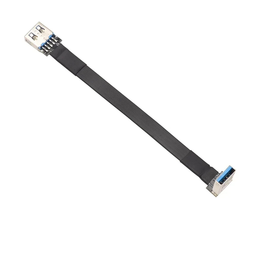 3-300cm USB 3.0 케이블 플랫 USB 연장 케이블 남성 여성 데이터 케이블 더블 앵글 USB3.0 연장 코드 PC TV USB 연장용