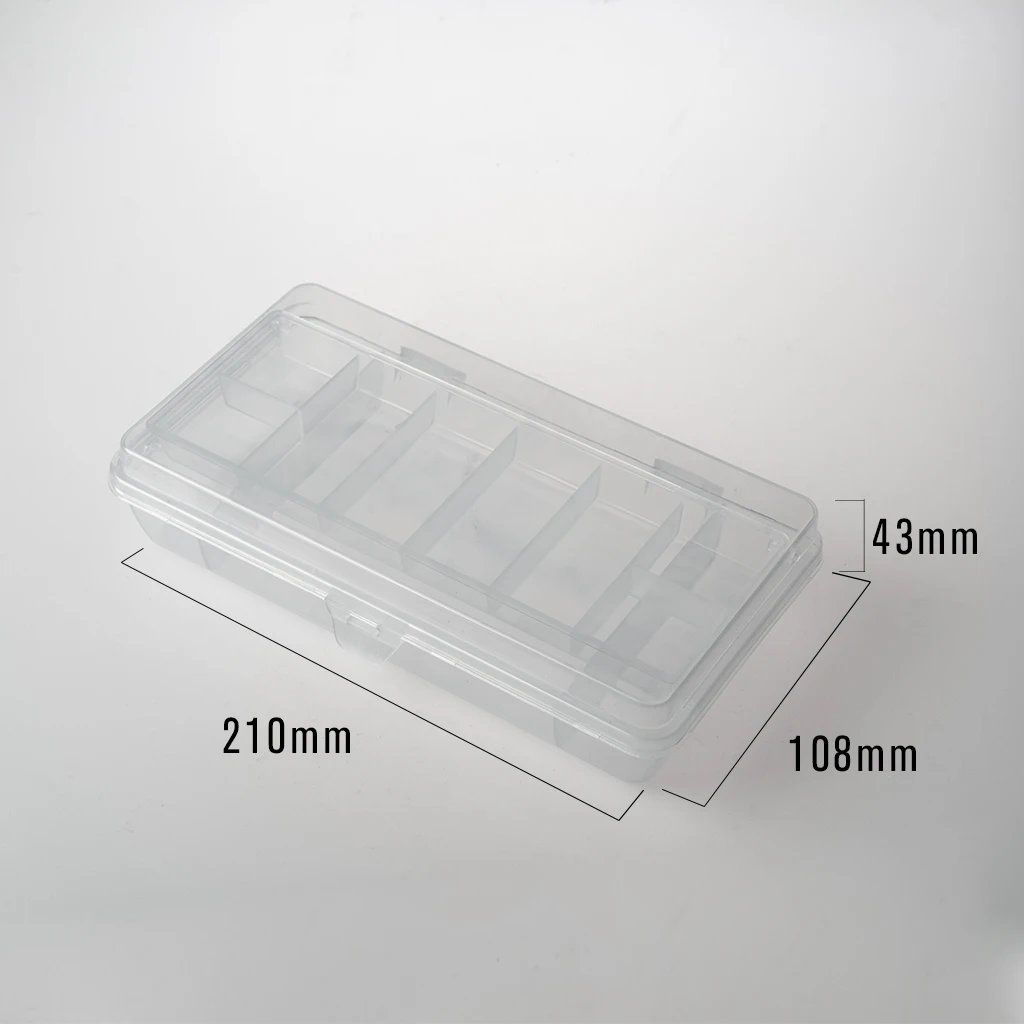 BOWORK Plastic Transparent Storage Container Organizer Double Layer Plastic Box Bow Frogs Bow Parts