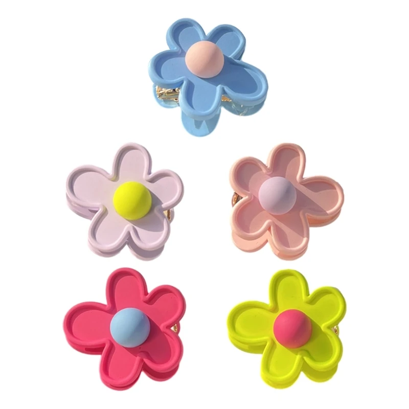 

Flower Shape Hairpins Hot Girls Duckbill Flower Hair Clip Spring Summer Hair Clip for Woman Ponytail Side Hair Clip M6CD