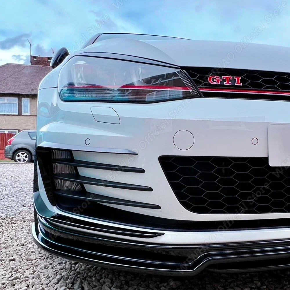 Front Bumper Canard Flare Mods Fin Splitter Wind Knife for Golf 6 MK6 MK7 VII GTI GTD 2012-Clubsport Body Kit car exterior accessories