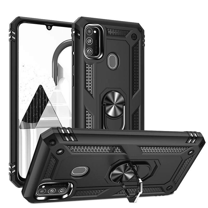 Kickstand Ring Holder Armor Cover Samsung galaxy M30S M10 M20 M30 M40 A10 A20S A70 A90 5G A30S A40 A50 A80 A90 5G Case