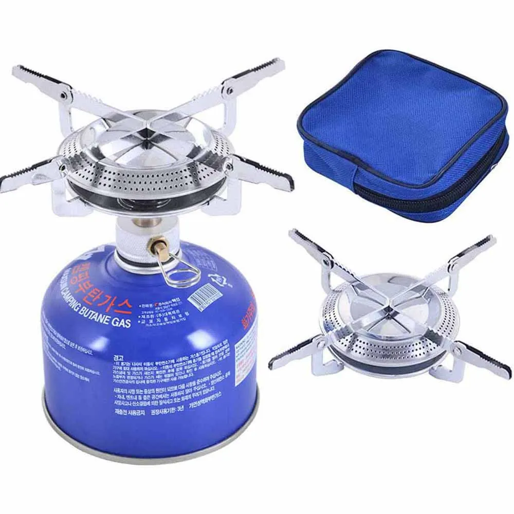 Fornello Da Campeggio Portatile A Gas 1 Bruciatore - 3500W, Valigetta Inclusa, Alimentazione A Butano