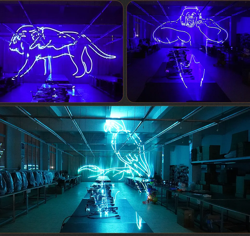 IP65 3W 3D Scanner RGB Laser Light Animation Beam Laser Effect DJ Stage Laser Li