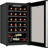 24 Bottle Wine Cooler Refrigerator Compressor Wine Fridge Black Freestanding Wine Cellar with UV-Blocking Glass for Red White 1