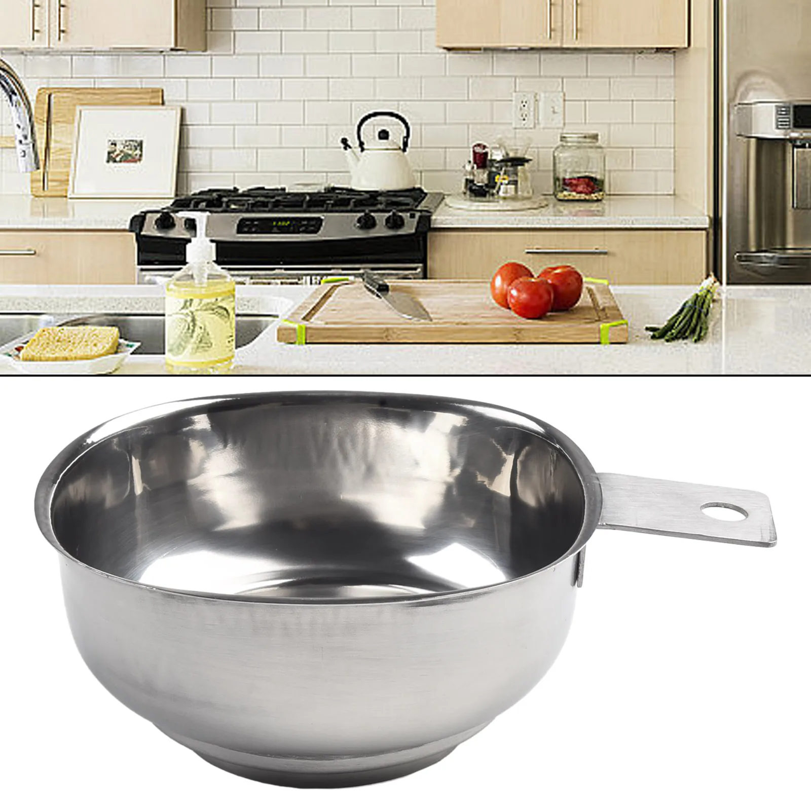 

New Stainless Steel Wide-Mouth Funnel Salad Dressing Funnel Multi-function Filter Tool Kitchen Accessories Gadgets