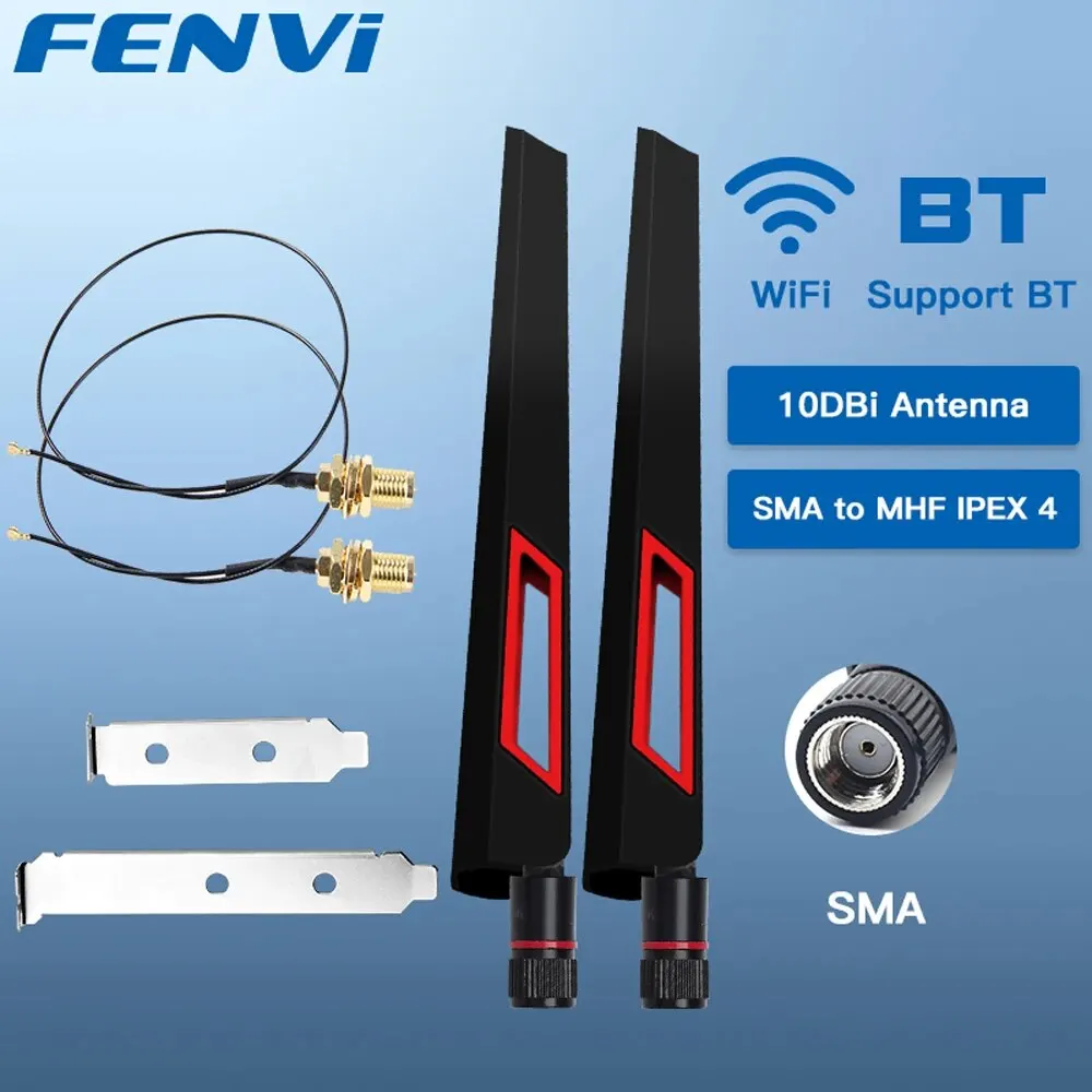 Fenvi-juego-de-antena-AX210-NGFF-tarjeta-WiFi-2-4-5GHz-banda-Dual-M-2 ...
