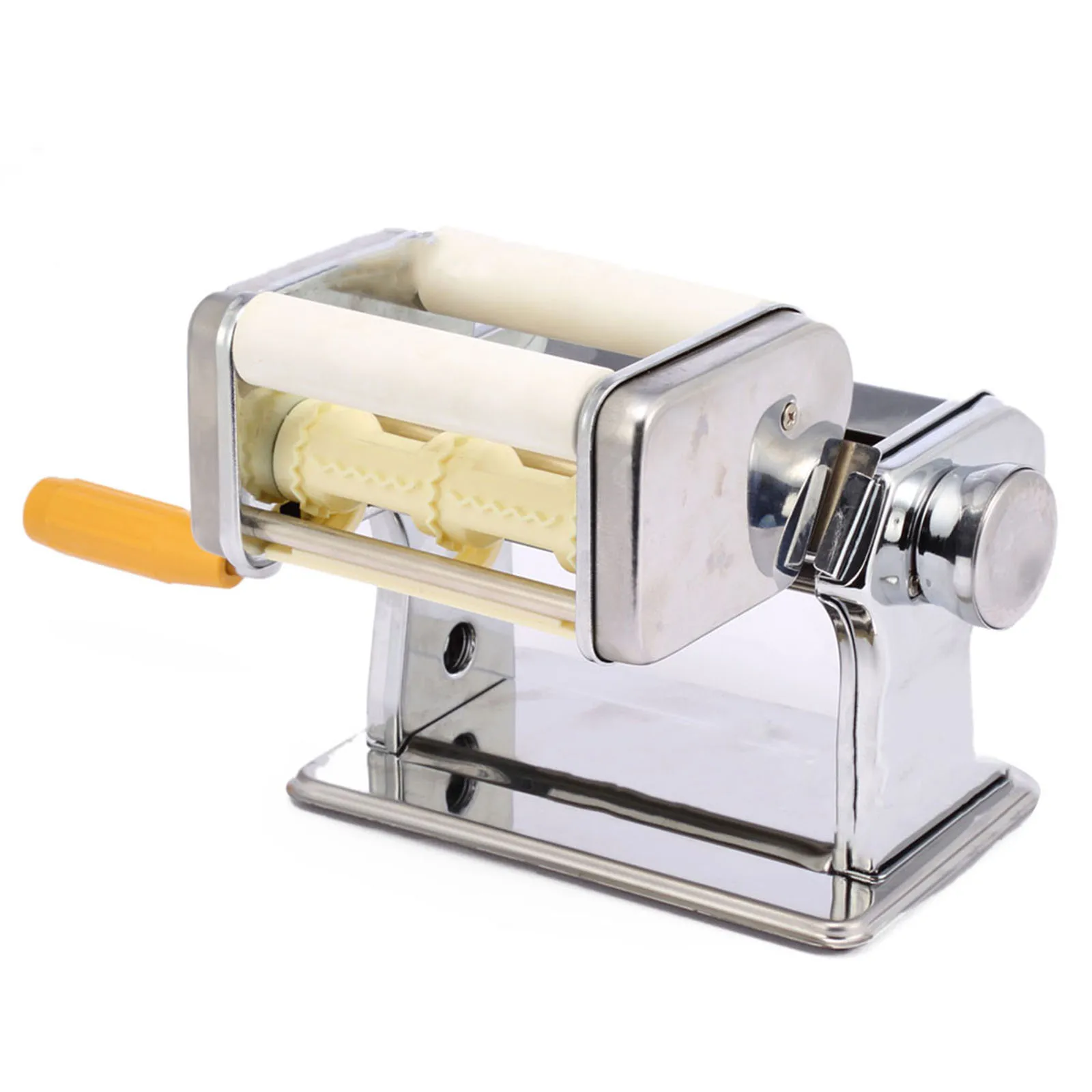25x17x16cm Built To Last Pasta Maker Noodle Machine Lasagna Spaghetti Tool Manual Making Multi-function Sliver