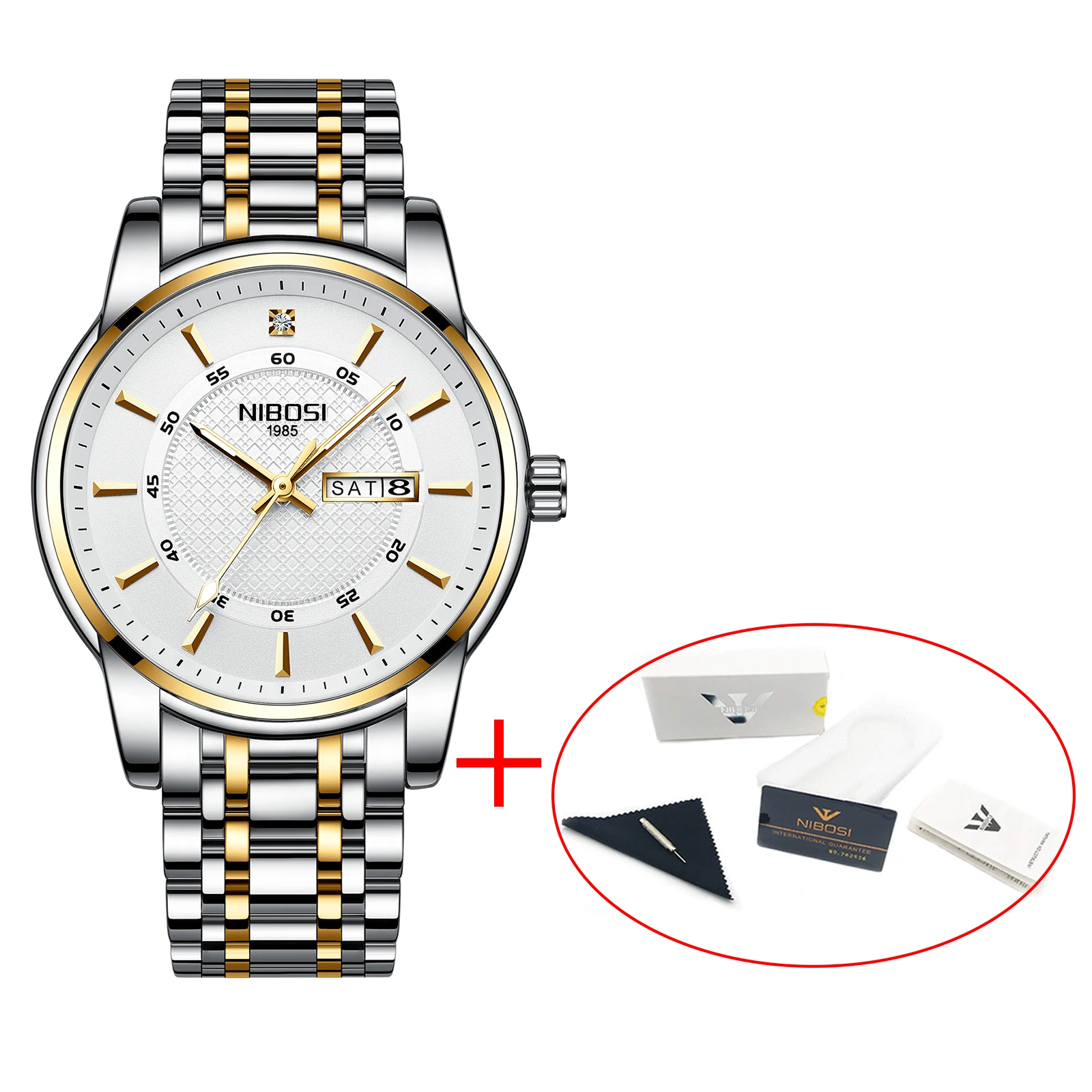 Relogio Masculino NIBOSI Brand Design Men Watch Waterproof Stainless Steel Sports Quartz Watches For Men Relojes Para Hombre 