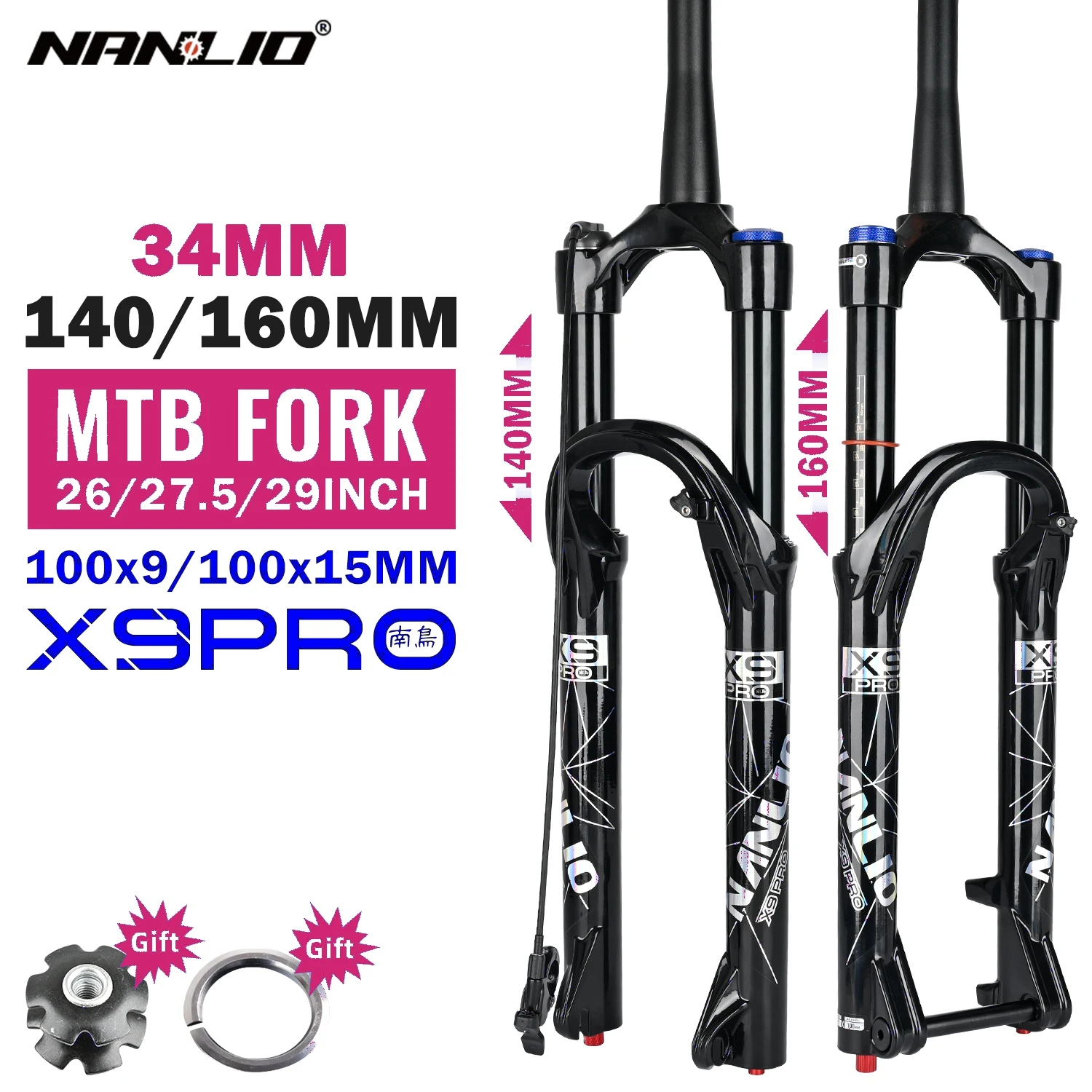 Nanlio-マウンテンバイクサスペンションフォーク,石油およびガス,金属