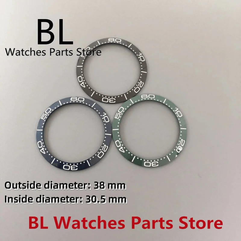 Ceramic Two-Tone Luminous Watch Bezel Insert
