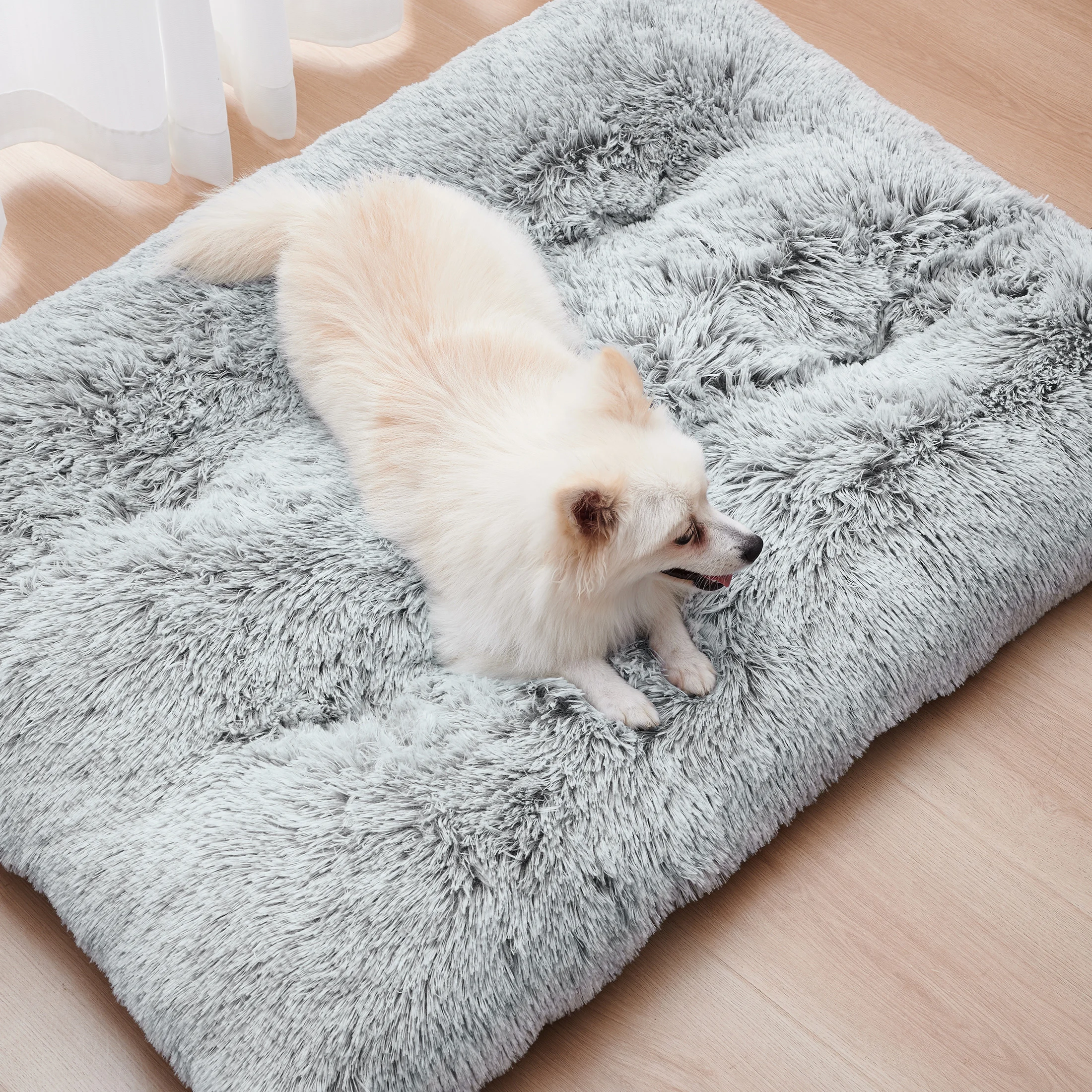 Dog Bed Mats Washable Large Dog Sofa Bed Portable Pet Kennel Long Plush House Sleep Protector Product