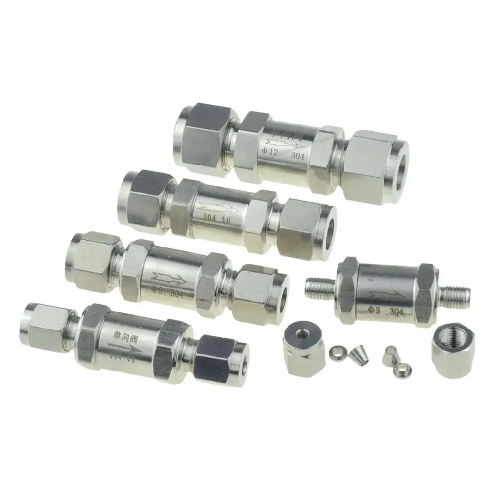 SUS 304 Compression Ferrule Pipe Fitting 6mm 8 10 12mm Conversion Adapter 1/4 1/2 Tube Stainless Steel Coupler Connector YDF-LOK hose pipe fitting pipe fitting water pipe fitting