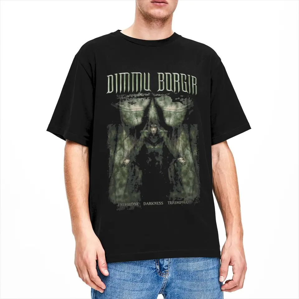 Dimmoire tシャツ Dimmu Borgir Band Merch Shirt Men Women Enthrone Darkness