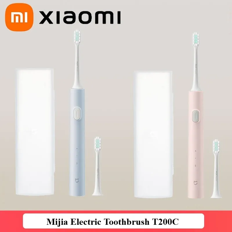 XIAOMI Mijia Electric Toothbrush Set T200C Smart Sonic Tooth Brush Rechargeable IPX7 Waterproof Teeth Whitening Cleaner