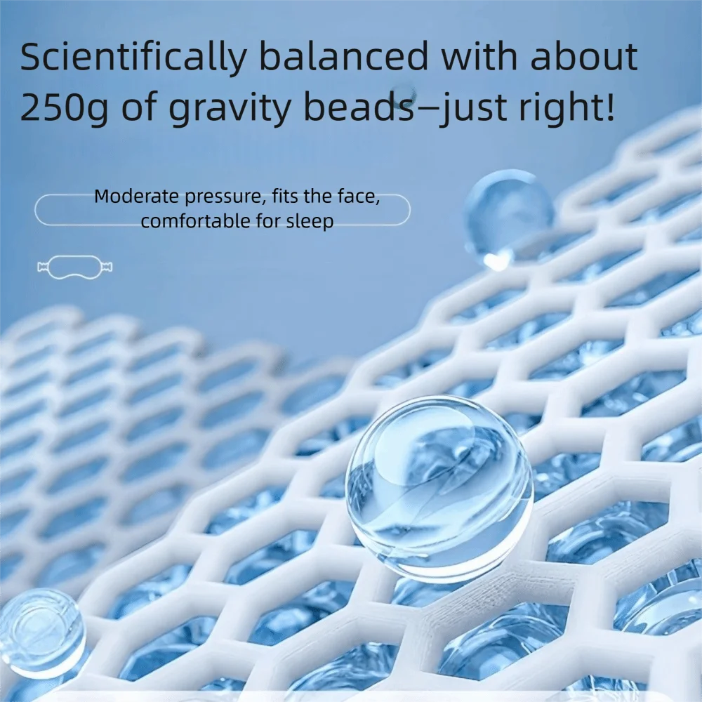 Gift Gentle Pressure Weighted Eye Mask Washable Soft Blackout Eye Mask Light Blocking Sleep Aid Gravity Sleep Mask Meditation