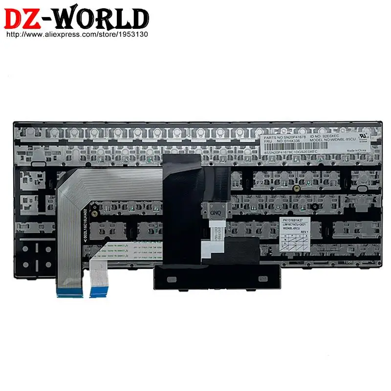 Cfb dk pt Ndc Teclado para Lenovo Thinkpad T470 T480 A475 A485 Laptop Latino Espanhol Brasileiro es la fr br no si bg ch sk ee se - Imagem 5