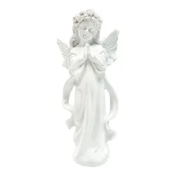 Elegant Resin Praying Angel Statue - Beautiful Desk Decor & Unique Gift (Angel Statue)