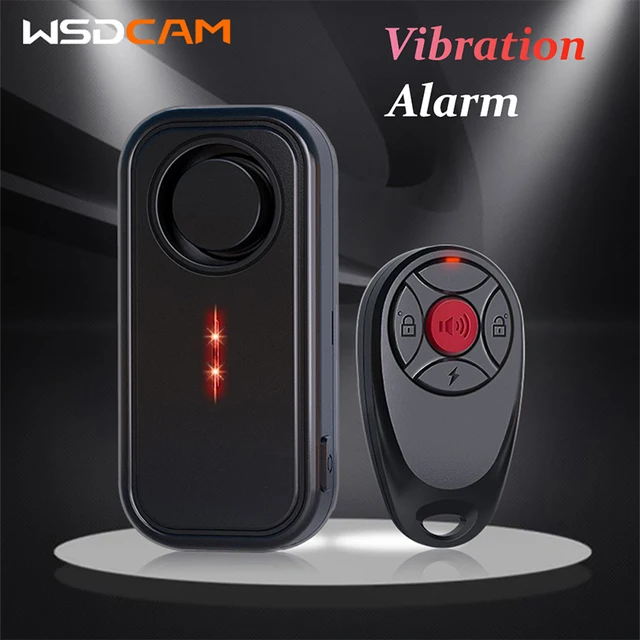 Wsdcam Vibration Bike Alarm Remote Control Bicycle Alarm 113dB Intrusion Detector Waterproof IP66 Vehicle Search Bike Alarm 1