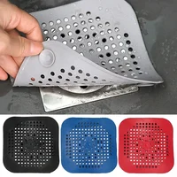1PCS Drain Hair Catcher Filter Sink Anti-blocking Strainer Bathtub Shower Floor Silicone Stopper Cover Kitchen Bathroom Accessor 1