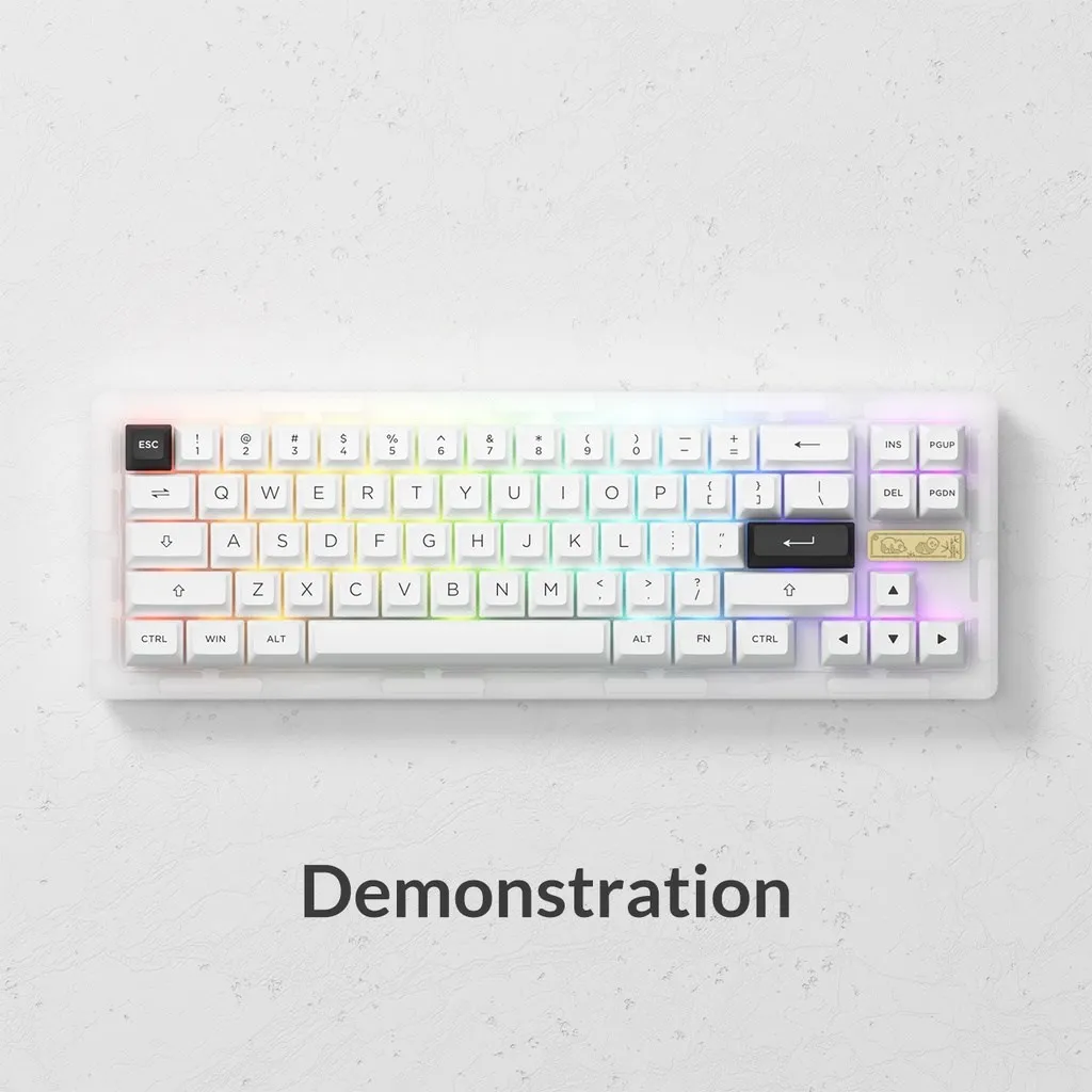 Akko-acr pro 68カスタムキーボードキット,RGBバックライト付き 