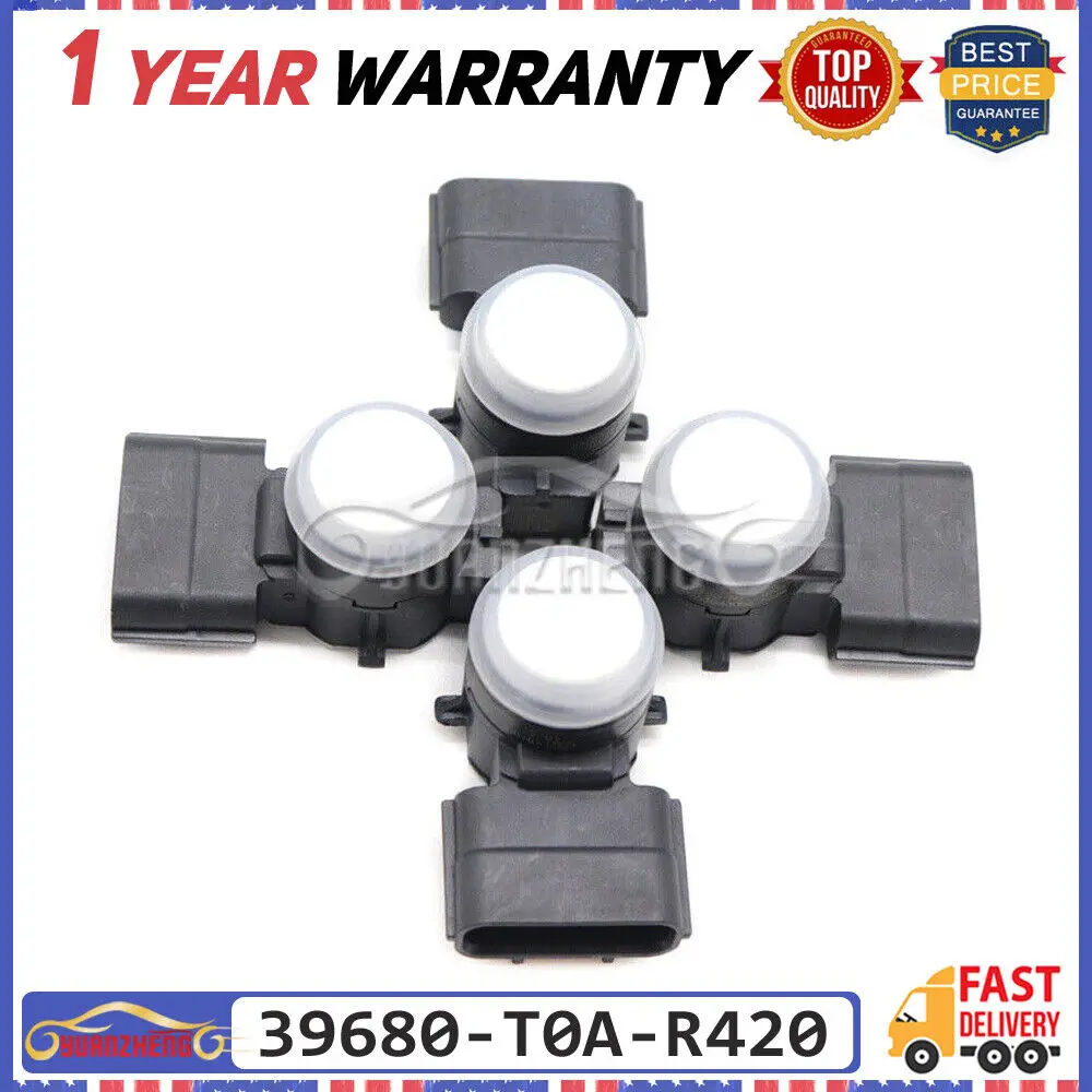4PCS 39680-T0A-R420 Car Assist PDC Parking Sensor Fit For Honda Accord 39680T0AR420