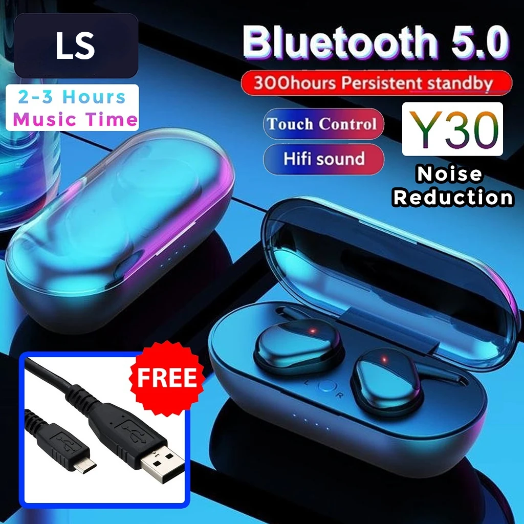 TWS-наушники Y30 с поддержкой Bluetooth и сенсорным управлением