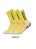 3 pairs of anti-skid classic sports socks with adhesive points, football socks 6