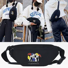 

Waist Bag Umbrella Print Chest Bag Male Casual Functional Crossbody Bag Fashional Canvas Purse Shoulder Waist Pack Women Hip Bag