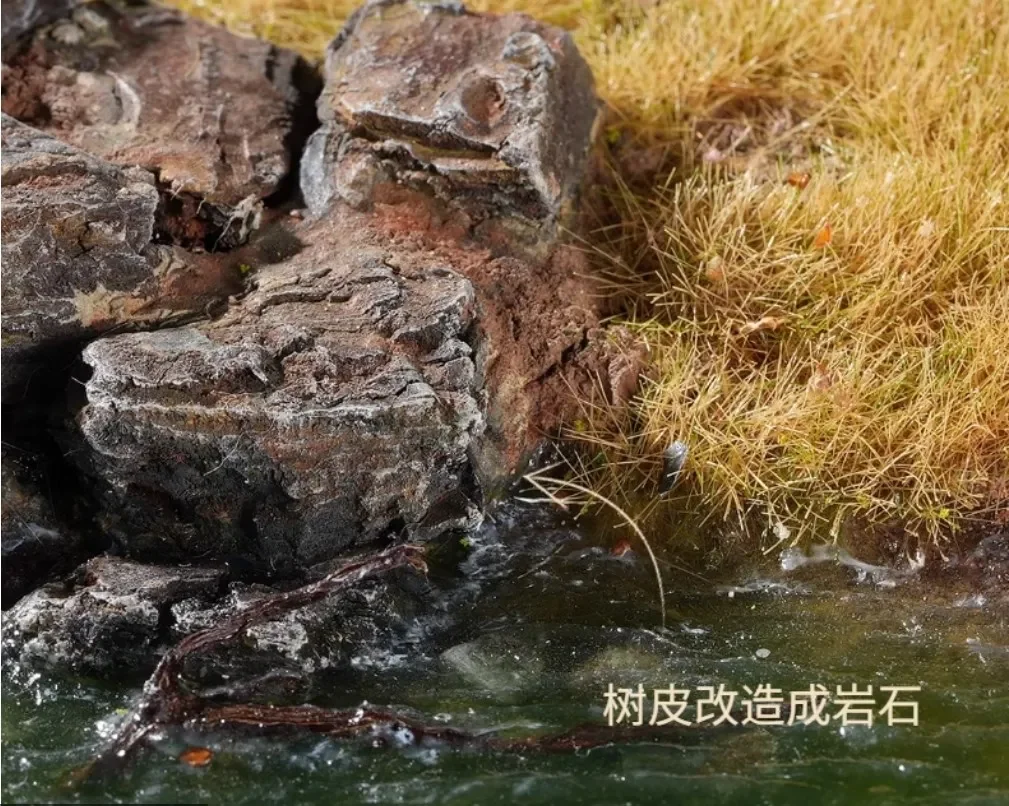 20/50g DIY 시뮬레이션 돌껍질 조립 모델 산 요정 정원 액세서리 철도 제작 미니 벤치 바위 장면 레이아웃