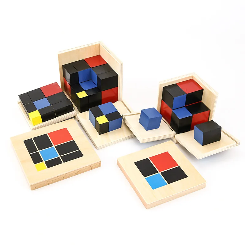 

Montessori Mathematics Teaching Aids For Primary School Children'S Kindergarten Two Tri Item Wooden Teaching Toys 1-3 Years Old